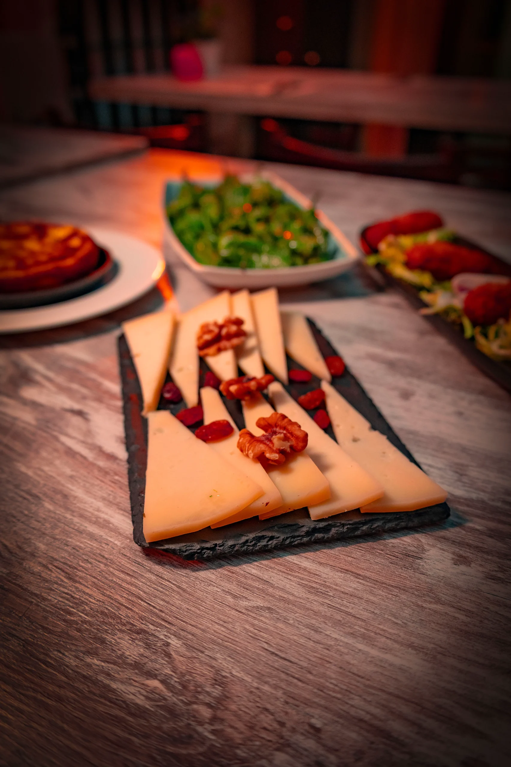 Mesa mediterránea en Restaurant Gòtic